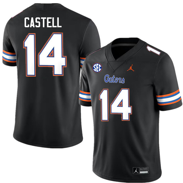 Jordan Castell Florida Jersey,Florida Gators #14 Jordan Castell Jersey Youth Uniforms-Black